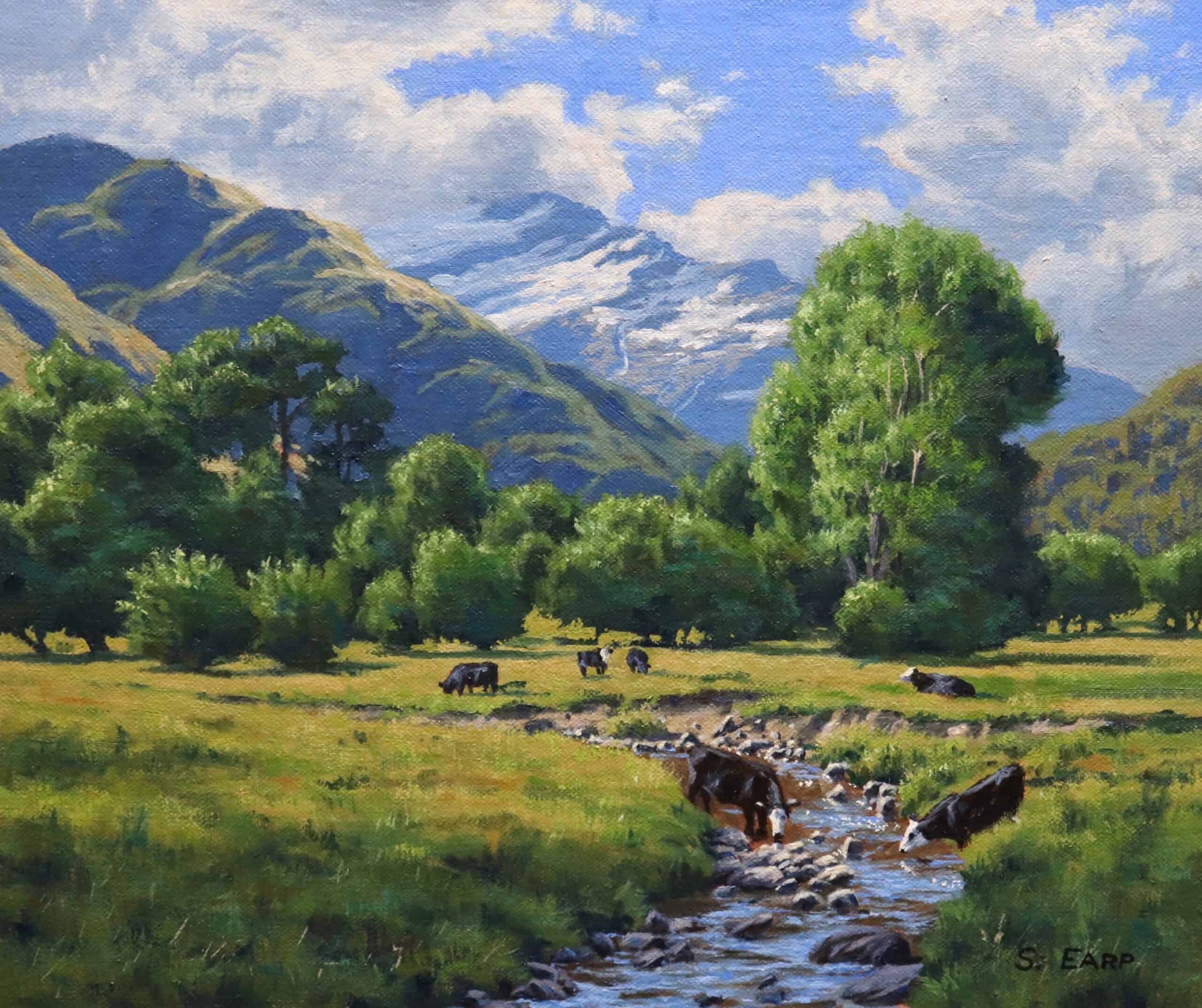 landscape with trees